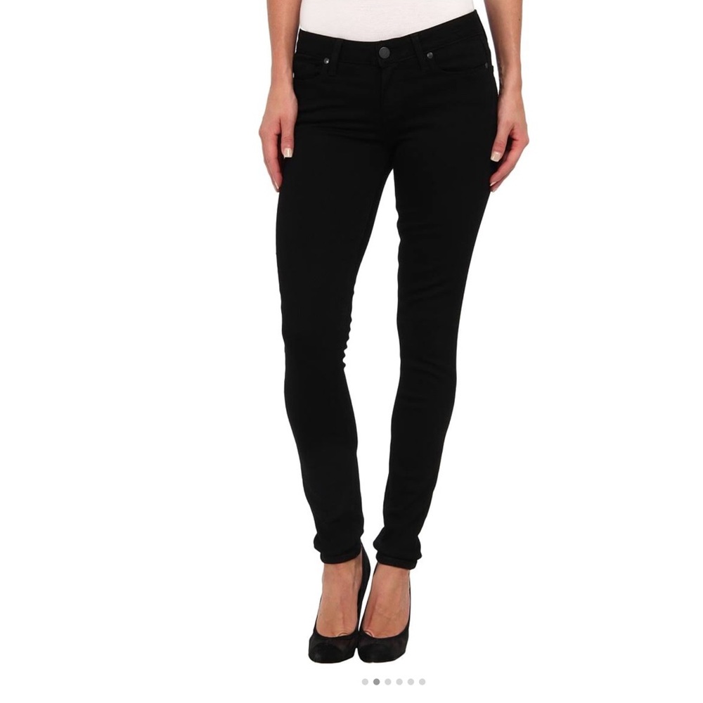 Paige Verdugo Ankle Black coated jeans. Size 31, EUC